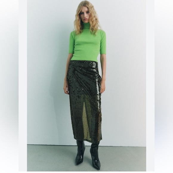 NWT ZARA 🎄Holiday SEQUIN MIDI SKIRT XS
🚨 FINAL PRICE NO OFFER ACCEPT - Picture 10 of 16